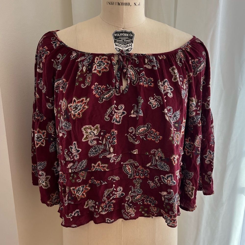 Abercrombie & Fitch boho top women’s size Small